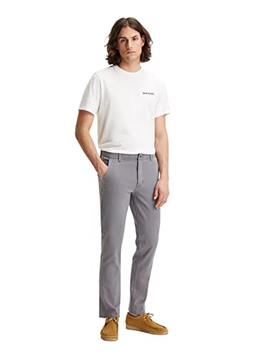 Dockers Herren Smart 360 Flex Alpha Slim Hose, Burma Grey, 32-34 von Dockers