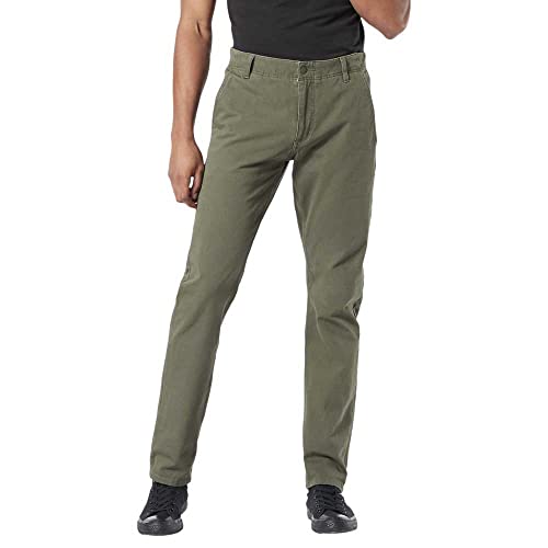 Dockers Herren Smart 360 Flex Alpha Slim Hose, Dockers Olive, 33W / 36L von Dockers