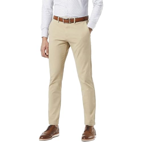 Dockers Herren Smart 360 Flex Chino Slim Hose, Dockers Khaki, 36W / 36L von Dockers