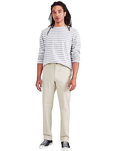 Dockers Herren Smart 360 Flex Chino Slim Hose, Sahara Khaki, 32W / 30L von Dockers