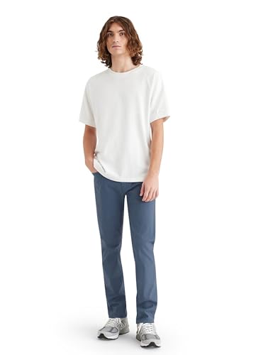 Dockers Herren Smart 360 Flex Jean Cut Slim Hose, Vintage Indigo Lightweight, 38W / 34L von Dockers