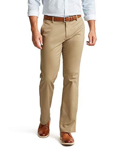 dockers Herren Straight Fit Signature 2.0 Pants-Creaseless Freizeithosen, New British Khaki, 38W / 32L von Dockers