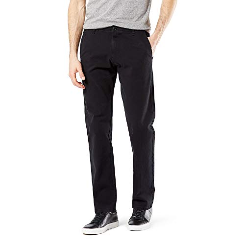 Dockers Herren Straight Fit Ultimate Chino with Smart 360 Flex (Regular and Big & Tall) Freizeithosen, Schwarz-Tapered, 48W / 30L von Dockers