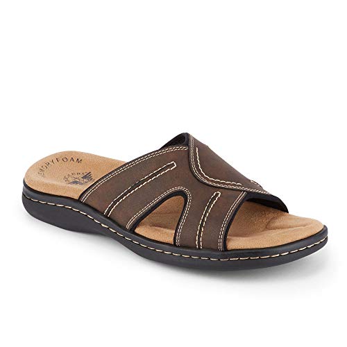 Dockers Herren Sunland Schiebe-Sandalen, Dunkelbraun, 43 EU Weit von Dockers