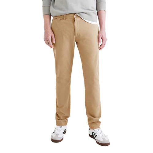 Dockers Men's SMART 360 Flex California Khaki Skinny Casual Chinos, Harvest Gold, 34W 30L von Dockers