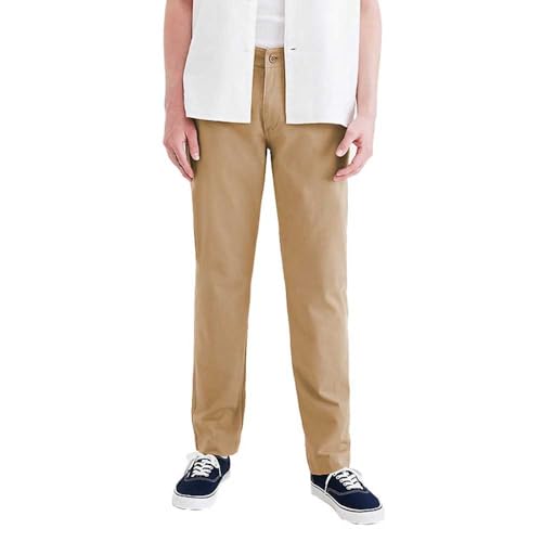 Dockers Men's SMART 360 Flex California Khaki Slim Casual Chinos, Harvest Gold, 32W 30L von Dockers