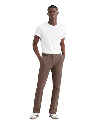 Dockers Herren Smart 360 Flex Motion Chino Slim Refined Chinos, Coffee Quartz, 28W / 32L von Dockers