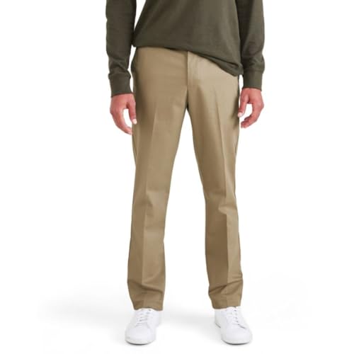 Dockers Herren Signature Stain Defender Slim Creased Chino, New British Khaki, 33W 30L von Dockers
