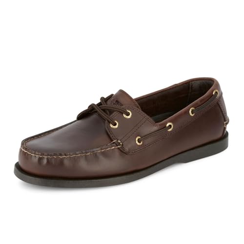 Dockers Vargas Herren Bootsschuh, Leder, handgenäht, Braun (Raisin), 40 EU von Dockers