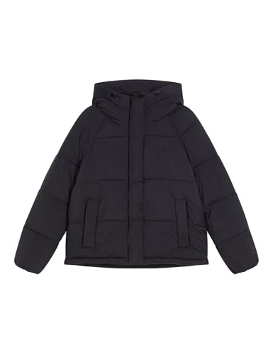 Dockers Women's HD Matte Soft Nylon Bubble Puffer Jacket, Black, L von Dockers