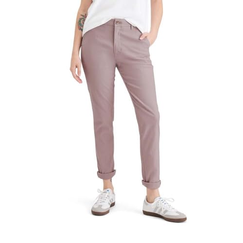 Dockers Women's Weekend Chino Slim Casual Chinos, Fawn Lightweight, 29 Tall von Dockers