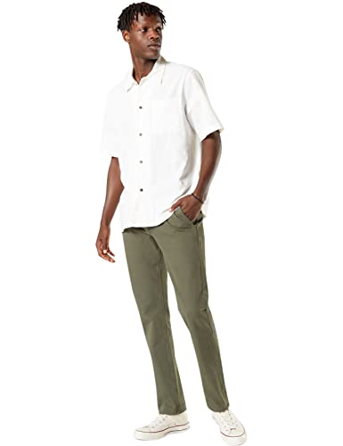 Dockers Herren Smart 360 Flex Alpha Slim Hose, Dockers Olive, 30W / 30L von Dockers