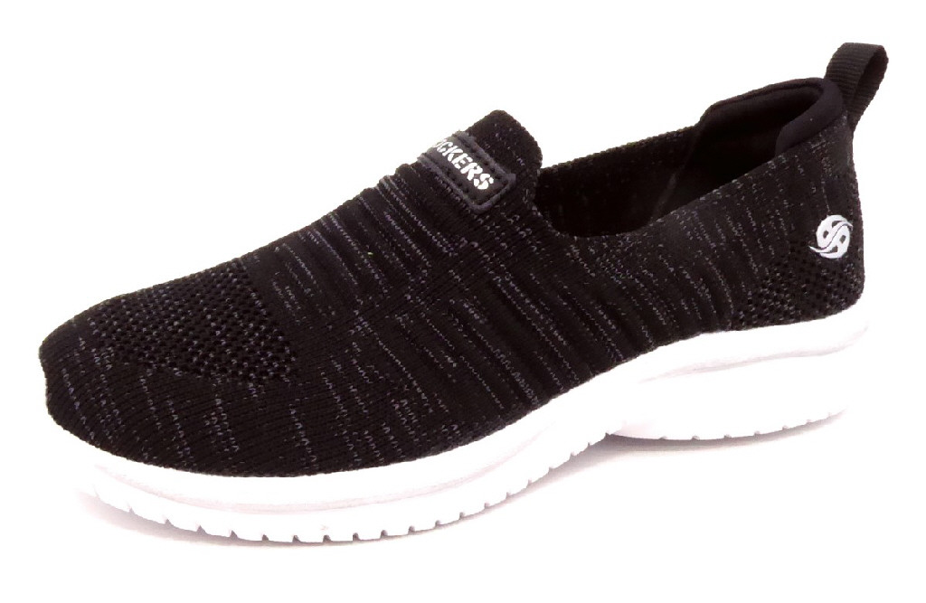 female Sportliche Slipper schwarz 34 von Dockers