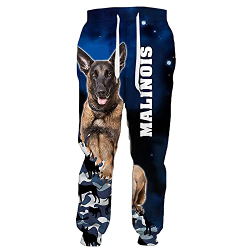 Herren-Hose, Tier-Labrador, Hunde-Liebhaber, 3D-Druck, Damen-Kleidung, Fitnessstudio, Mode, Sweathose, Streetwear Jogginghose, Hose 3, 56 von Docorou