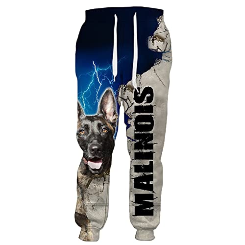 Herren-Hose, Tier-Labrador, Hunde-Liebhaber, 3D-Druck, Damen-Kleidung, Fitnessstudio, Mode, Sweathose, Streetwear Jogginghose, Hose 5, 56 von Docorou