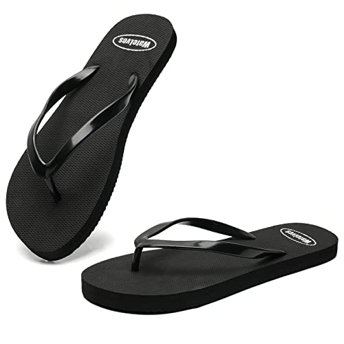Docosy Flip-Flops für Damen, Sommer, lässig, zum Reinschlüpfen, Zehensandalen für Strand, Reisen, Dusche, Pool, Schwarz, 37.5 EU Docosy Flip-Flops für Damen, Sommer, lässig, zum Reinschlüpfen, Zehensandalen für Strand, Reisen, Dusche, Pool, Schwarz, 37.5 EU von Docosy