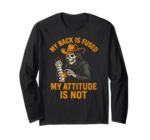 Back Surgery My Back is Fused Fun Damen Chirurgie Patient Langarmshirt Back Surgery My Back is Fused Fun Damen Chirurgie Patient Langarmshirt von Doctor Nurse Approved Get Well Surgery Recovery