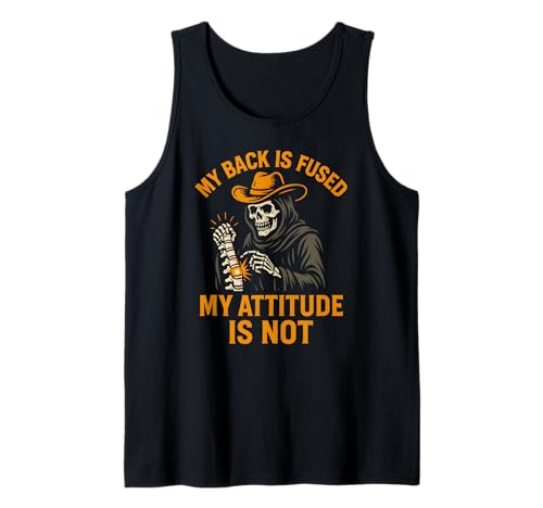 Back Surgery My Back is Fused Fun Damen Chirurgie Patient Tank Top von Doctor Nurse Approved Get Well Surgery Recovery