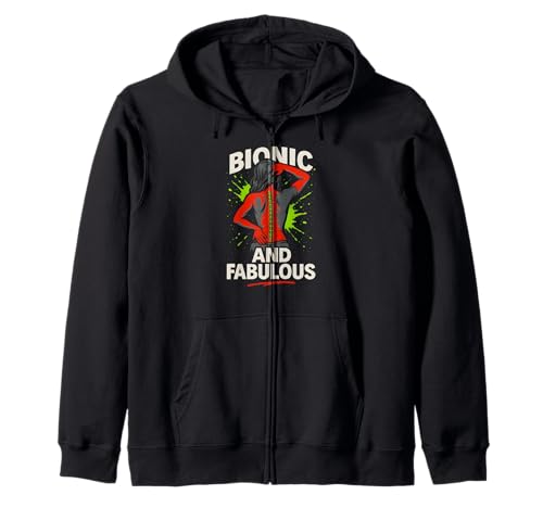 Bionic and Fabulous Fun Women Get Well Kapuzenjacke von Doctor Nurse Approved Get Well Surgery Recovery