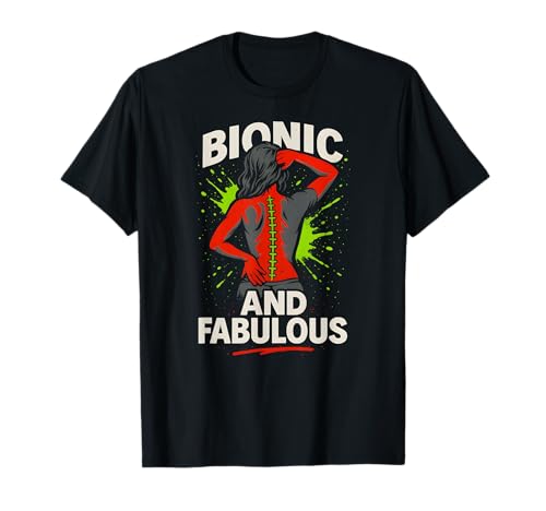 Bionic and Fabulous Fun Women Get Well T-Shirt von Doctor Nurse Approved Get Well Surgery Recovery