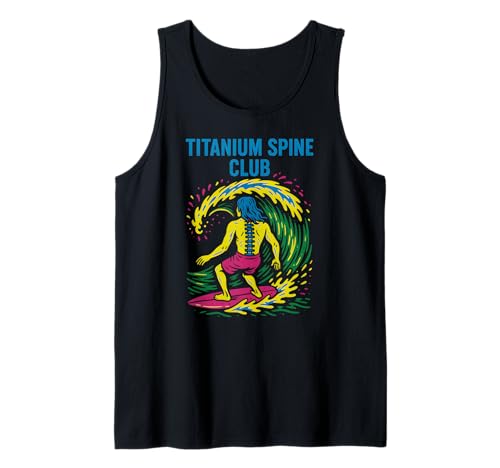 Rückenchirurgie Titanium Spine Club Cool Get Well für Herren Tank Top von Doctor Nurse Approved Get Well Surgery Recovery