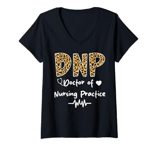 Damen Doktor der Krankenpflegepraxis, Student, DNP-Abschlusskrankenschwester T-Shirt mit V-Ausschnitt Damen Doktor der Krankenpflegepraxis, Student, DNP-Abschlusskrankenschwester T-Shirt mit V-Ausschnitt von Doctor of Nursing Practice DNP