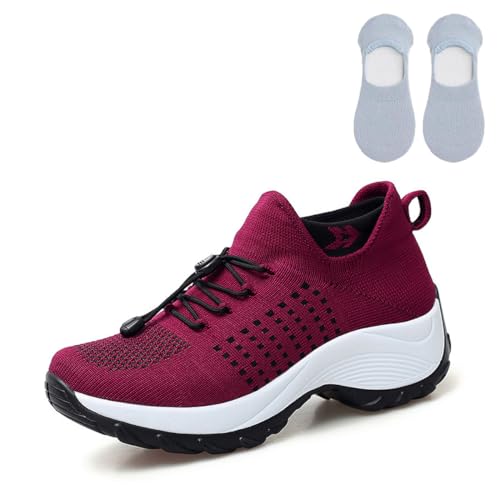 Artvive Orthopaedic Shoes, Artvive Shoes Women, Artvive Shoes, Relieving Comfort Shoes for Women (41,Red) von Docxide
