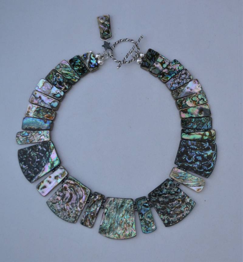 Abalone Halskette & Ohrringe von DodieStewartDesigns