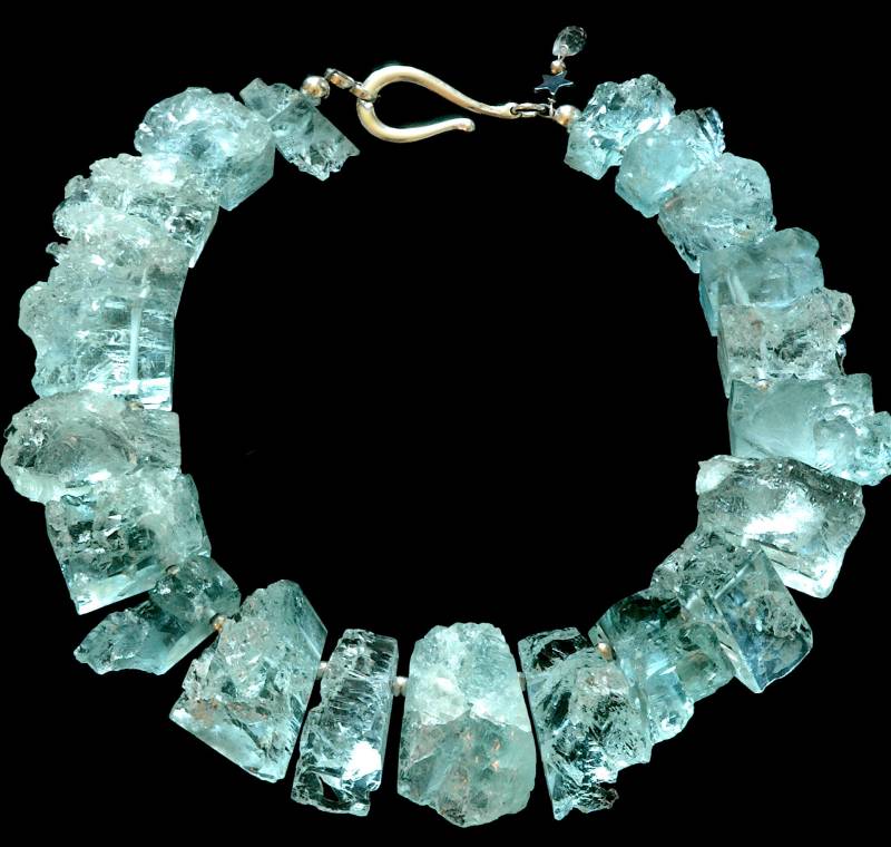 Aquamarin Halskette & Ohrringe von DodieStewartDesigns