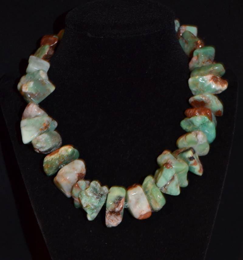 Chrysopras Halskette von DodieStewartDesigns