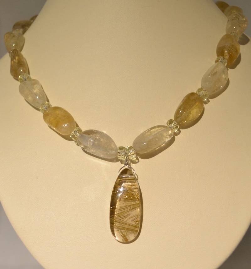 Citrin Halskette von DodieStewartDesigns