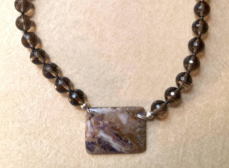 Rauchquarz Halskette von DodieStewartDesigns