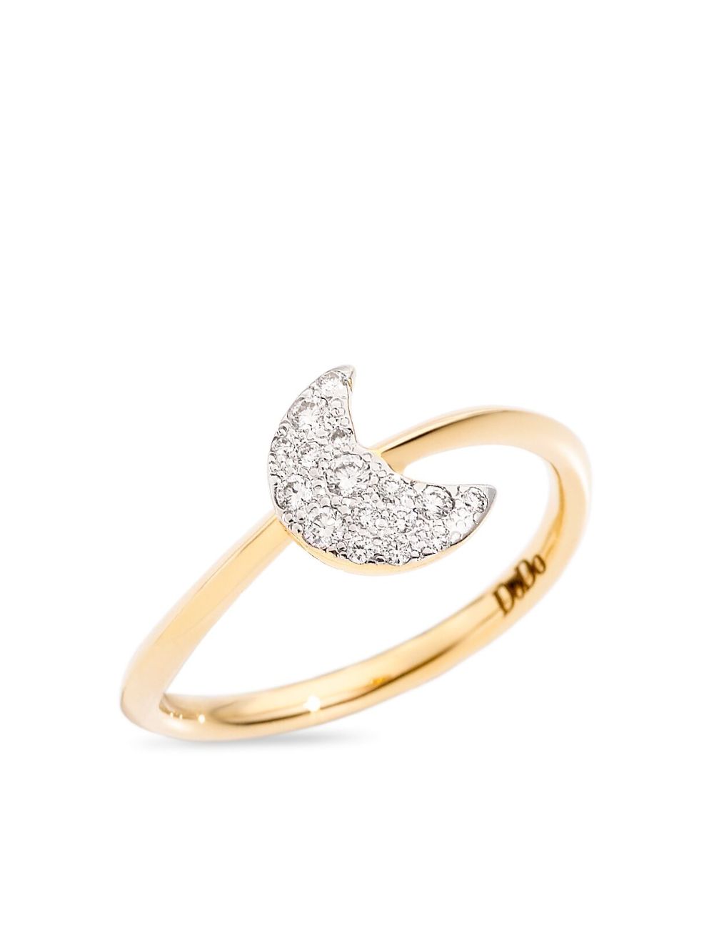 Dodo 18kt Moon Gelbgoldring mit Diamanten von Dodo