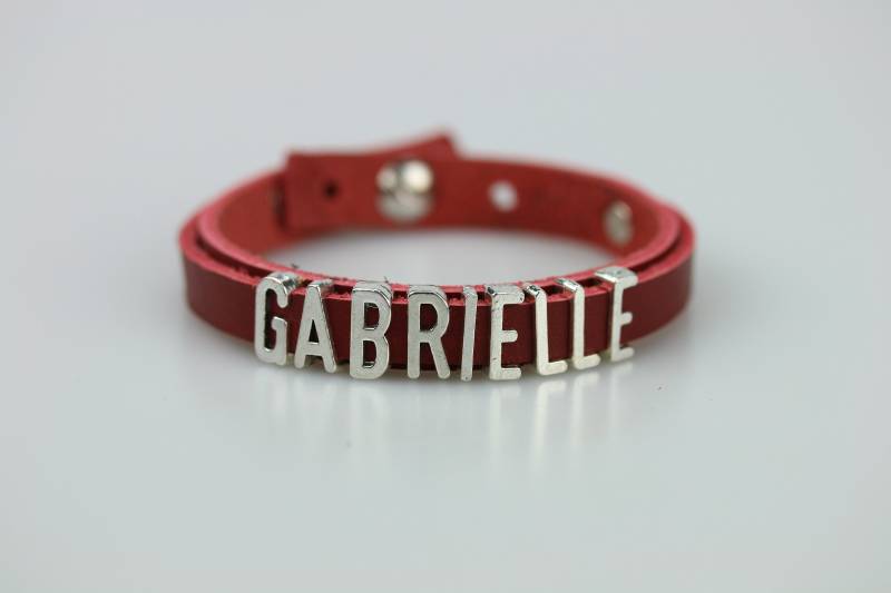 Benutzerdefinierte Name Armband Dunkel Rot Leder Personalisierte Schmuck Custom Für Frauen Geburtstagsgeschenk Kinder Namen von DodoLeather
