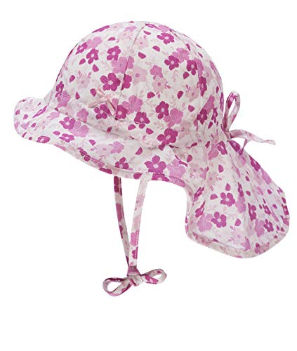 Döll Baby-Mädchen Nackenschutz Sonnenhut, Rosa (Fuchsia Pink|Pink 2023), (Herstellergröße: 47) von Döll
