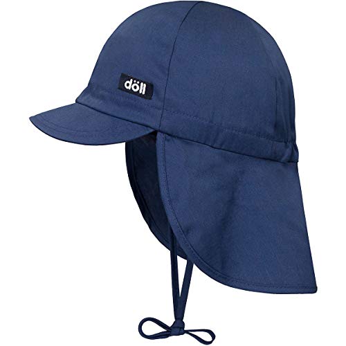 Döll Jungen Schirmmütze mit Nackenschutz UV Schutz 30 1665335 (53, Blau) von Döll