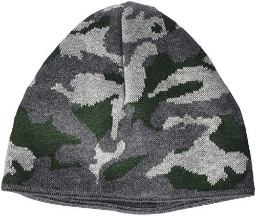 Döll Jungen Topfmütze zum Wenden Strick Mütze, Grau (Anthrazit Melange 8810), 53 von Döll