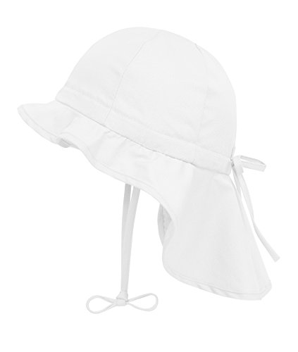 Döll Mädchen Sonnenhut Nackenschutz UV-Schutz 30 75335, Weiß (bright White 1000), 51 von Döll