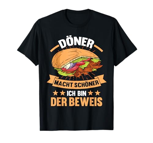 Döner Kebab T-Shirt - Dönerverkäufer Döner Kebab Geschenk - Herren - Schwarz - S - Cartoon - Halbarm - Klassische Passform - Klassisch - Baumwolle, Polyester Döner Kebab T-Shirt - Dönerverkäufer Döner Kebab Geschenk - Herren - Schwarz - S - Cartoon - Halbarm - Klassische Passform - Klassisch - Baumwolle, Polyester von Dönerverkäufer Döner Kebab Geschenk