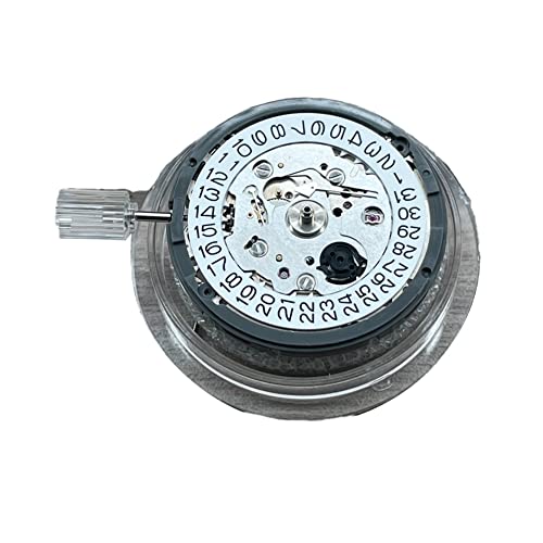 Doengdfo Krone bei 9 Uhr NH35A Mechanisches Uhrwerk Einzeldatum 24Jewels Mechanismus Uhrenreparaturwerkzeug Automatikwerk von Doengdfo