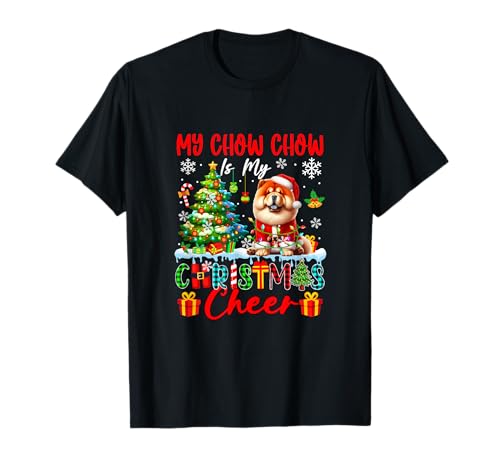 My Chow Chow is My Xmas Cheer Funny Santa Dog Owner Kids T-Shirt von Dog Christmas Costume