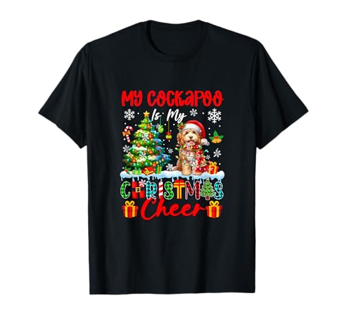 My Cockapoo is My Xmas Cheer Funny Santa Dog Owner Kids T-Shirt von Dog Christmas Costume