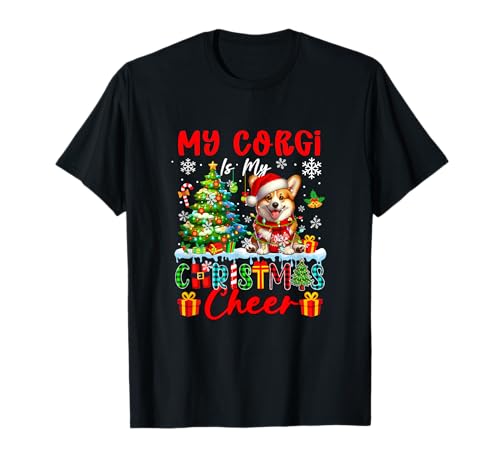 My Corgi is My Xmas Cheer Funny Santa Dog Owner Kids T-Shirt von Dog Christmas Costume