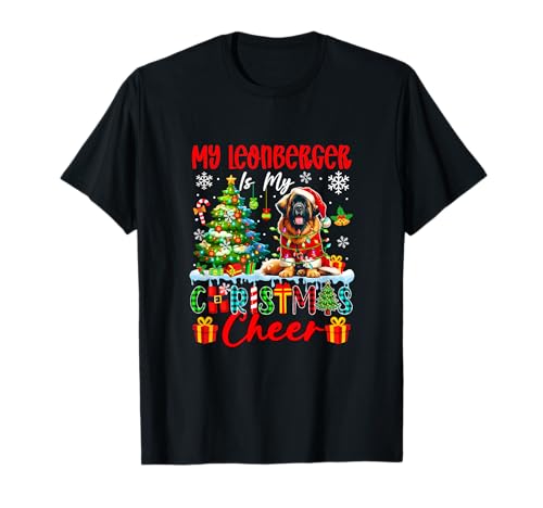 My Leonberger is My Xmas Cheer Funny Santa Dog Owner Kids T-Shirt von Dog Christmas Costume