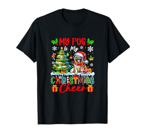 My Pug is My Xmas Cheer Funny Santa Dog Owner Kids T-Shirt von Dog Christmas Costume