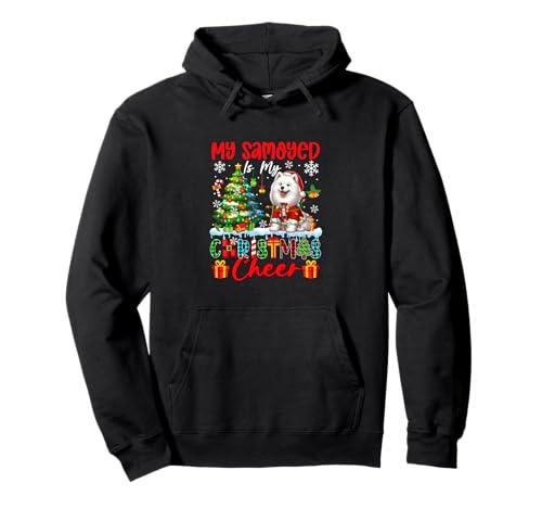 My Samoyed is My Xmas Cheer Funny Santa Dog Owner Kids Pullover Hoodie von Dog Christmas Costume
