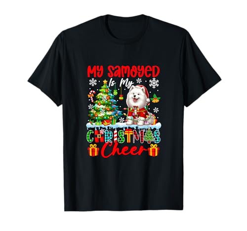 My Samoyed is My Xmas Cheer Funny Santa Dog Owner Kids T-Shirt von Dog Christmas Costume