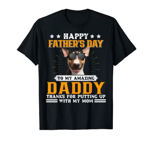 Happy Father's Day English Bull Terrier Dad Geschenke für Männer T-Shirt von Dog Daddy Gifts Co