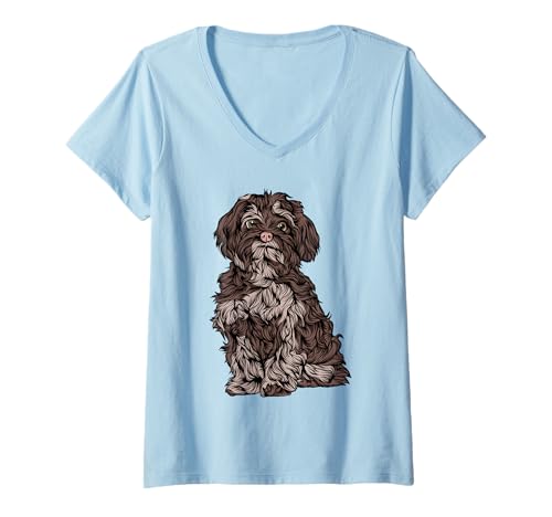 Damen Hund Hunde Hundebesitzer Hundeliebhaber Spaziergang mit dem Hund Hundebesitzer T-Shirt mit V-Ausschnitt Damen Hund Hunde Hundebesitzer Hundeliebhaber Spaziergang mit dem Hund Hundebesitzer T-Shirt mit V-Ausschnitt von Dog Dogs Dog owner