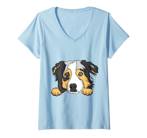 Damen Hund Hunde Hundebesitzer Hundeliebhaber Spaziergang mit dem Hund Hundebesitzer T-Shirt mit V-Ausschnitt Damen Hund Hunde Hundebesitzer Hundeliebhaber Spaziergang mit dem Hund Hundebesitzer T-Shirt mit V-Ausschnitt von Dog Dogs Dog owner